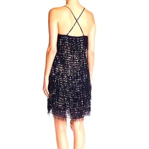 Nicole Miller navy/gold size 2 NWT